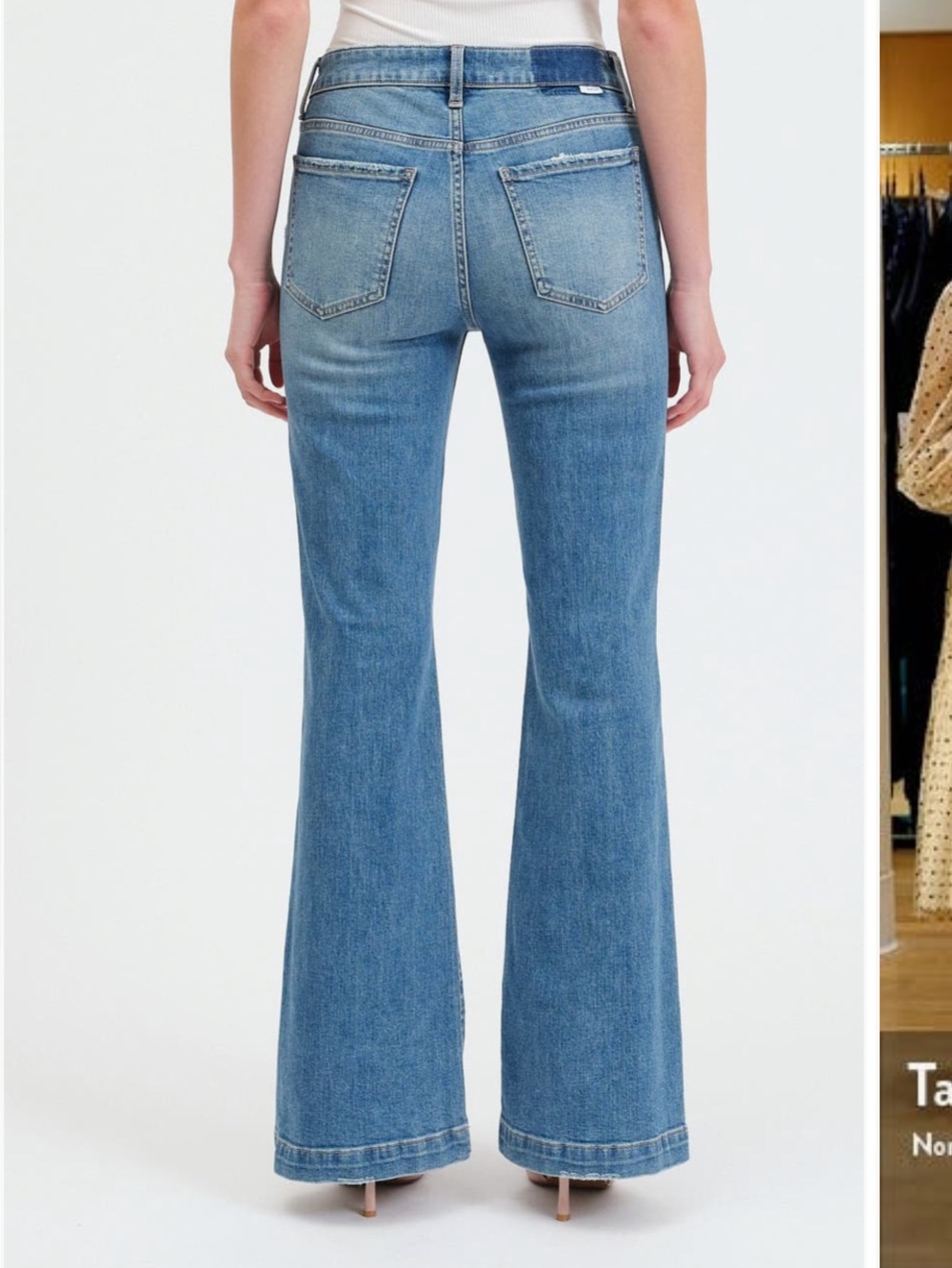 Daze Flare denim jeans high waisted size 26 - Picture 2 of 6